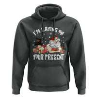 Funny Naughty Christmas Santa Hoodie I'm Laying On Your Present - Wonder Print Shop