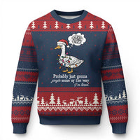 Probably Just Gonna Jingle Some Of The Way I'm Tired Ugly Christmas Sweater Funny Xmas Goose - Wonder Print Shop