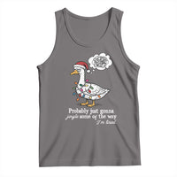 Probably Just Gonna Jingle Some Of The Way I'm Tired Tank Top Funny Christmas Goose - Wonder Print Shop