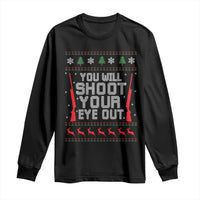 Funny You'll Shoot Your Eye Out Kid Long Sleeve Shirt Christmas Movie Guns - Wonder Print Shop