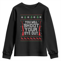 Funny You'll Shoot Your Eye Out Kid Youth Sweatshirt Christmas Movie Guns - Wonder Print Shop