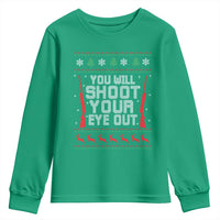 Funny You'll Shoot Your Eye Out Kid Youth Sweatshirt Christmas Movie Guns - Wonder Print Shop