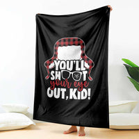 Funny You Will Shoot Your Eye Out Kid Throw Blanket Christmas Movie Glasses Hat - Wonder Print Shop