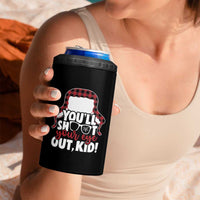 Funny You Will Shoot Your Eye Out Kid 4 in 1 Can Cooler Tumbler Christmas Movie Glasses Hat - Wonder Print Shop