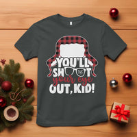 Funny You Will Shoot Your Eye Out Kid T Shirt Christmas Movie Glasses Hat - Wonder Print Shop