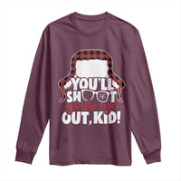Funny You Will Shoot Your Eye Out Kid Long Sleeve Shirt Christmas Movie Glasses Hat - Wonder Print Shop