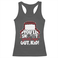 Funny You Will Shoot Your Eye Out Kid Racerback Tank Top Christmas Movie Glasses Hat - Wonder Print Shop