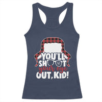 Funny You Will Shoot Your Eye Out Kid Racerback Tank Top Christmas Movie Glasses Hat - Wonder Print Shop