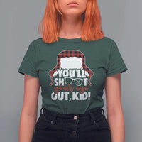 Funny You Will Shoot Your Eye Out Kid T Shirt For Women Christmas Movie Glasses Hat - Wonder Print Shop