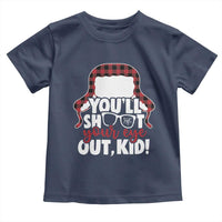 Funny You Will Shoot Your Eye Out Kid Toddler T Shirt Christmas Movie Glasses Hat - Wonder Print Shop