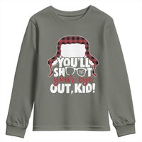 Funny You Will Shoot Your Eye Out Kid Youth Sweatshirt Christmas Movie Glasses Hat - Wonder Print Shop