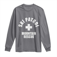 Ski Patrol Mountain Rescue Long Sleeve Shirt Winter Slopes Skiing Snowboarding - Wonder Print Shop
