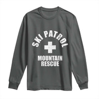 Ski Patrol Mountain Rescue Long Sleeve Shirt Winter Slopes Skiing Snowboarding - Wonder Print Shop
