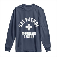 Ski Patrol Mountain Rescue Long Sleeve Shirt Winter Slopes Skiing Snowboarding - Wonder Print Shop