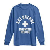 Ski Patrol Mountain Rescue Long Sleeve Shirt Winter Slopes Skiing Snowboarding - Wonder Print Shop