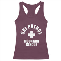 Ski Patrol Mountain Rescue Racerback Tank Top Winter Slopes Skiing Snowboarding - Wonder Print Shop