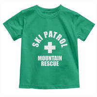 Ski Patrol Mountain Rescue Toddler T Shirt Winter Slopes Skiing Snowboarding - Wonder Print Shop