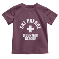 Ski Patrol Mountain Rescue Toddler T Shirt Winter Slopes Skiing Snowboarding - Wonder Print Shop