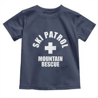 Ski Patrol Mountain Rescue Toddler T Shirt Winter Slopes Skiing Snowboarding - Wonder Print Shop