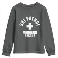 Ski Patrol Mountain Rescue Youth Sweatshirt Winter Slopes Skiing Snowboarding - Wonder Print Shop
