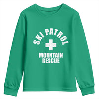 Ski Patrol Mountain Rescue Youth Sweatshirt Winter Slopes Skiing Snowboarding - Wonder Print Shop