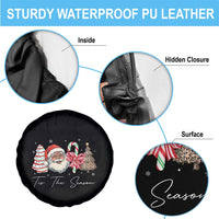 Funny Black Christmas Spare Tire Cover Tis The Season African American Santa - Wonder Print Shop