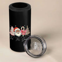 Funny Black Christmas 4 in 1 Can Cooler Tumbler Tis The Season African American Santa - Wonder Print Shop