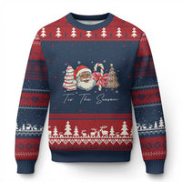 Funny Black Xmas Ugly Christmas Sweater Tis The Season African American Santa - Wonder Print Shop