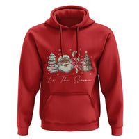 Funny Black Christmas Hoodie Tis The Season African American Santa - Wonder Print Shop