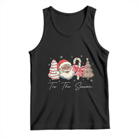Funny Black Christmas Tank Top Tis The Season African American Santa - Wonder Print Shop
