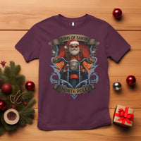 Funny Christmas Motorcycle Santa T Shirt Sons Of Santa North Pole Xmas Biker - Wonder Print Shop