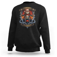 Funny Christmas Motorcycle Santa Sweatshirt Sons Of Santa North Pole Xmas Biker - Wonder Print Shop