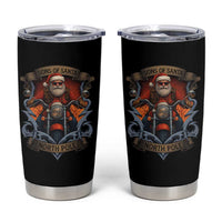 Funny Christmas Motorcycle Santa Tumbler Cup Sons Of Santa North Pole Xmas Biker - Wonder Print Shop
