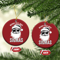 Funny Xmas Santa Christmas Ornament Merry Rizzmas Sigmas Charisma Rizz Santa Claus - Wonder Print Shop