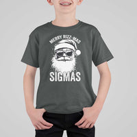 Funny Christmas Santa T Shirt For Kid Merry Rizzmas Sigmas Charisma Rizz Santa Claus - Wonder Print Shop