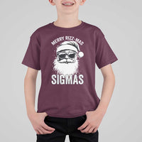 Funny Christmas Santa T Shirt For Kid Merry Rizzmas Sigmas Charisma Rizz Santa Claus - Wonder Print Shop