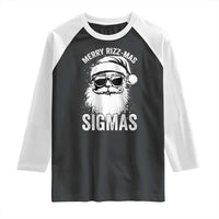 Funny Christmas Santa Raglan Shirt Merry Rizzmas Sigmas Charisma Rizz Santa Claus - Wonder Print Shop