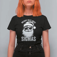 Funny Christmas Santa T Shirt For Women Merry Rizzmas Sigmas Charisma Rizz Santa Claus - Wonder Print Shop