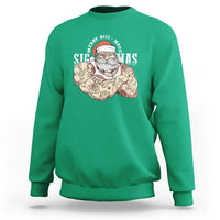 Funny Christmas Santa Sweatshirt Merry Rizzmas Sigmas Charisma Rizz Santa - Wonder Print Shop