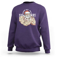 Funny Christmas Santa Sweatshirt Merry Rizzmas Sigmas Charisma Rizz Santa - Wonder Print Shop