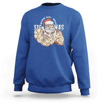 Funny Christmas Santa Sweatshirt Merry Rizzmas Sigmas Charisma Rizz Santa - Wonder Print Shop