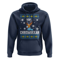 Funny Hanukkah Christmas Hoodie Merry Chrismukkah Reindeer David Stars Menorah