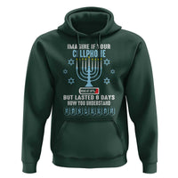 Funny Hanukkah Hoodie Imagine If Your Cellphone Was At 10% But Lasted 8 Days Menorah