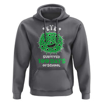 Funny Monster Virus Eye Survived 100 Days Of School Hoodie