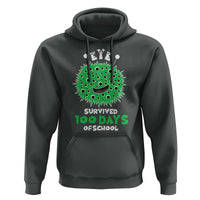 Funny Monster Virus Eye Survived 100 Days Of School Hoodie