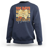 100 Days Of School Coquette Pencil Bow Sweatshirt