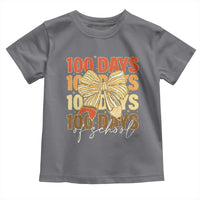 100 Days Of School Coquette Pencil Bow Toddler T Shirt