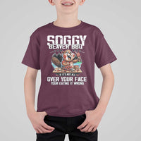 Funny Beaver Grilling T Shirt For Kid Soggy Beaver BBQ It's Not All Over Your Face