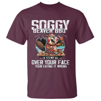 Funny Beaver Grilling T Shirt Soggy Beaver BBQ It's Not All Over Your Face