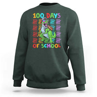Funny 100 Days Of School T-Rex Dinosaur Sweatshirt